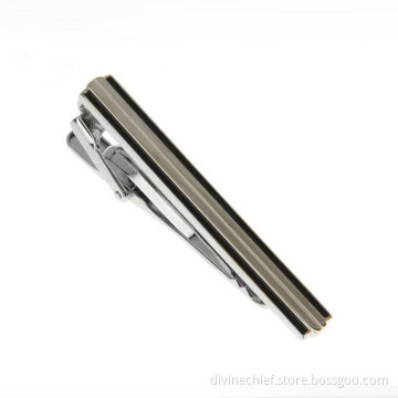 Fashion Luxury Metal Copper/Brass Tie Clip With Black Paint